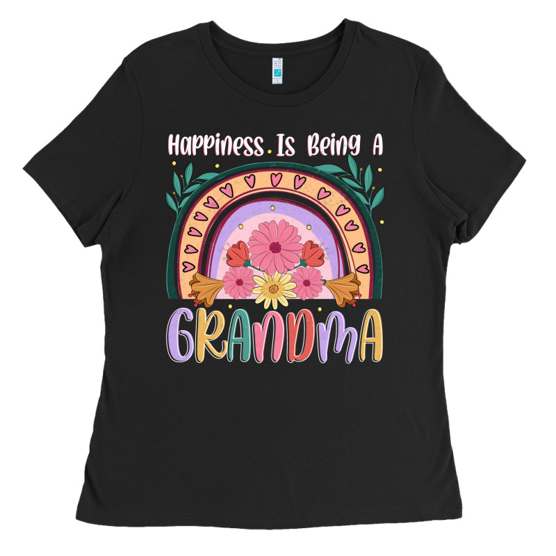 Happiness Is Being A Grandma Ladies Tee by JahusDesignShop | Teevron