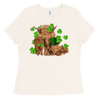 Bone st patrick's day cow family Ladies Tee - RanaPortraitStore