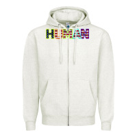 Oatmeal Heather HUMAN Zipper Hoodie - Bettercallsaul