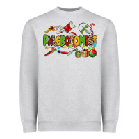 Heather Grey christmas phlebotomist Heavyweight Sweatshirt - MaliasSmallBusiness