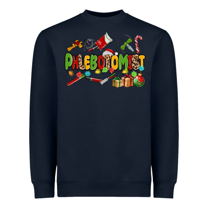 Christmas Phlebotomist Heavyweight Sweatshirt by MaliasSmallBusiness | Teevron