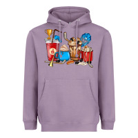 Lavender Hockey coffee cups Heavyweight Hoodie - HowdyJamesFarm