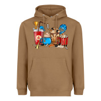 Toasted Coconut Hockey coffee cups Heavyweight Hoodie - HowdyJamesFarm