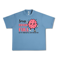 Pebble Blue sorry brain full Urban Heavy Tee - MaliasSmallBusiness