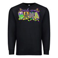 Black mardi gras mama Premium Sweatshirt - CowGirlArtShop