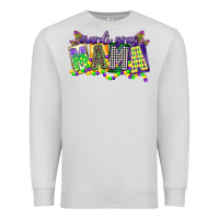 Dove Grey mardi gras mama Premium Sweatshirt - CowGirlArtShop