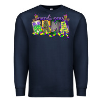 Navy mardi gras mama Premium Sweatshirt - CowGirlArtShop