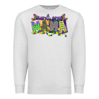 Oatmeal Heather mardi gras mama Premium Sweatshirt - CowGirlArtShop