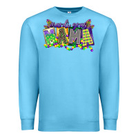 Ocean Blue mardi gras mama Premium Sweatshirt - CowGirlArtShop
