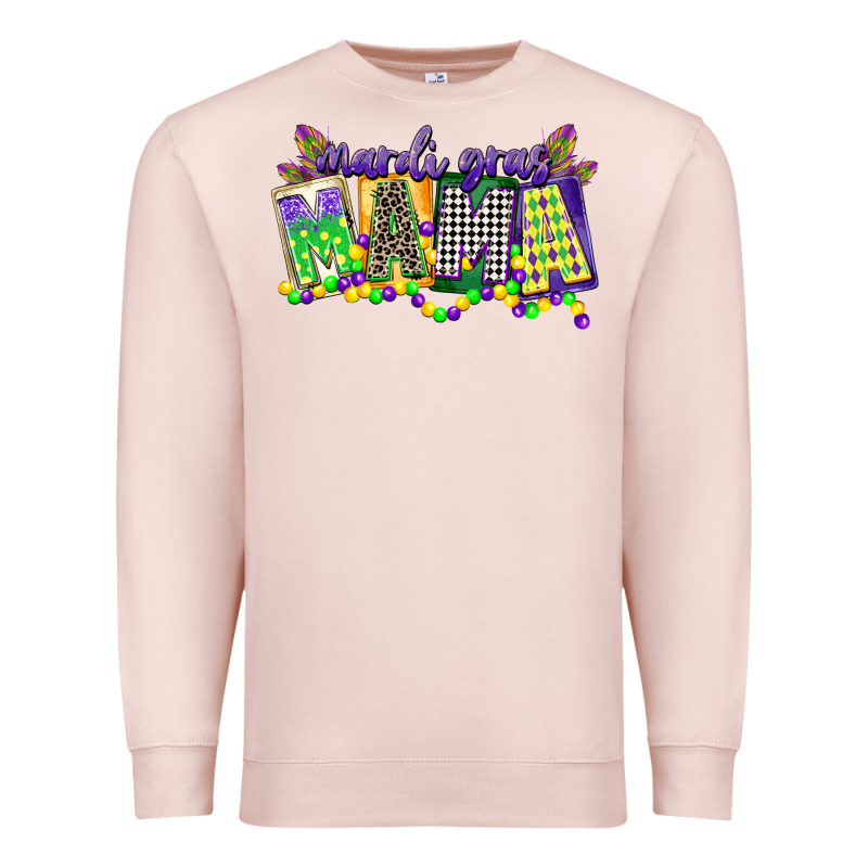 Mardi Gras Mama Premium Sweatshirt by CowGirlArtShop | Teevron