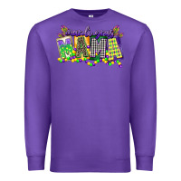 Purple mardi gras mama Premium Sweatshirt - CowGirlArtShop