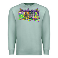 Seafoam mardi gras mama Premium Sweatshirt - CowGirlArtShop