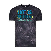 Cloud Black life is better with my boys Vintage Tee - MaliasSmallBusiness