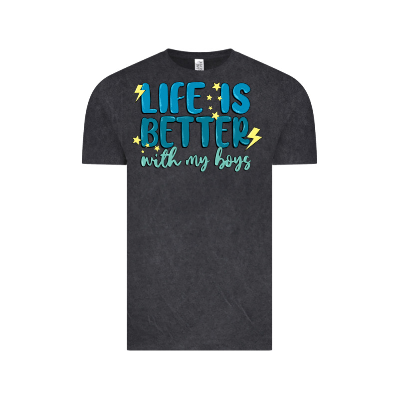 Life Is Better With My Boys Vintage Tee by MaliasSmallBusiness | Teevron