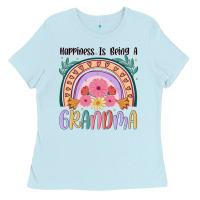 Baby Blue happiness is being a grandma Ladies Tee - JahusDesignShop