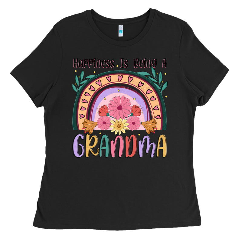 Happiness Is Being A Grandma Ladies Tee by JahusDesignShop | Teevron