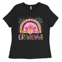 Black happiness is being a grandma Ladies Tee - JahusDesignShop