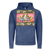 Vintage Denim Easter bunny and eggs Vintage Hoodie - RanaPortraitStore
