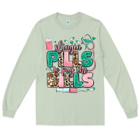 Matcha slingin' pills to pay the bills Long Sleeve Tee - MaliasSmallBusiness