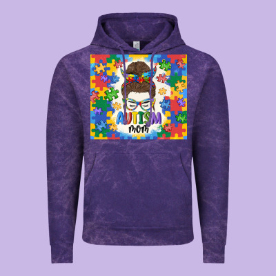 Autism Mom Vintage Hoodie Designed By Maliassmallbusiness