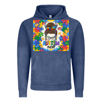 Vintage Denim autism mom Vintage Hoodie - MaliasSmallBusiness