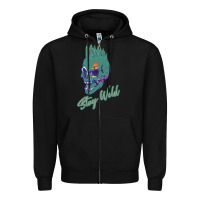 Black Stay Wild Zipper Hoodie - Bettercallsaul