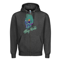 Charcoal Heather Stay Wild Zipper Hoodie - Bettercallsaul