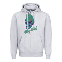 Heather Grey Stay Wild Zipper Hoodie - Bettercallsaul