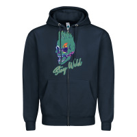 Navy Stay Wild Zipper Hoodie - Bettercallsaul