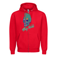 Red Stay Wild Zipper Hoodie - Bettercallsaul