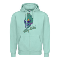 Seafoam Stay Wild Zipper Hoodie - Bettercallsaul
