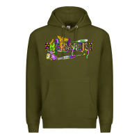 Army Green mardi gras pharmacist Premium Hoodie - CowGirlArtShop