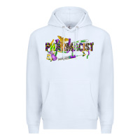 White mardi gras pharmacist Premium Hoodie - CowGirlArtShop