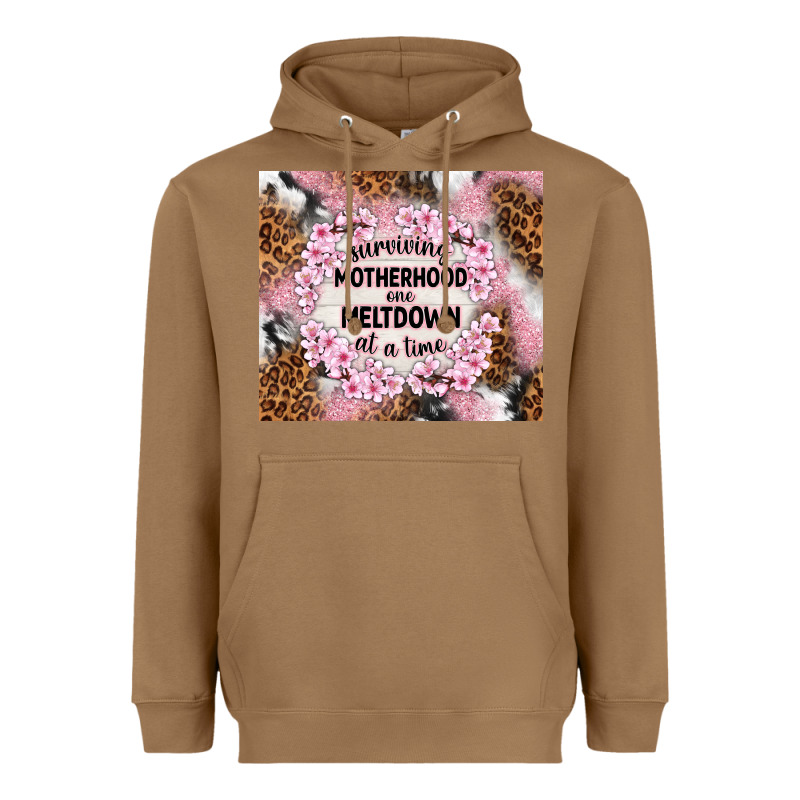 Surviving Motherhood One Meltdown At The Time Heavyweight Hoodie by TumblerDesignByShophia | Teevron
