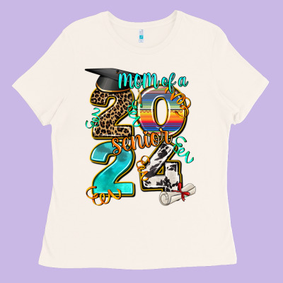 2024 Graduate Leopard Ladies Tee Designed By Adodesignshop