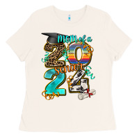 Bone 2024 graduate leopard Ladies Tee - AdoDesignShop