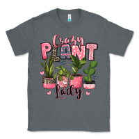 Charcoal Heather crazy plant lady houseplants Classic Tee - JahusDesignShop