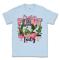 Dusty Blue crazy plant lady houseplants Classic Tee - JahusDesignShop