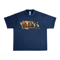 Navy longhorn mama Urban Heavy Tee - AdoDesignShop
