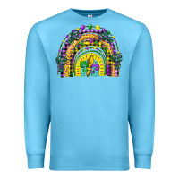 Mardi Gras Rainbow And Fleur De Lis Premium Sweatshirt | Teevron