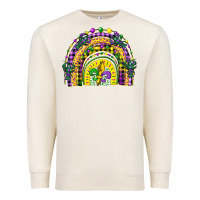 Sandshell mardi gras rainbow and fleur de lis Premium Sweatshirt - CowGirlArtShop