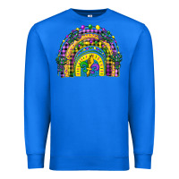 True Royal mardi gras rainbow and fleur de lis Premium Sweatshirt - CowGirlArtShop