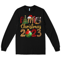 Black family christmas 2023 Long Sleeve Tee - MaliasSmallBusiness