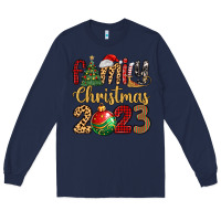 Navy family christmas 2023 Long Sleeve Tee - MaliasSmallBusiness
