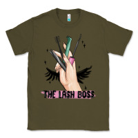 Army Green the lash boss Classic Tee - MaliasSmallBusiness