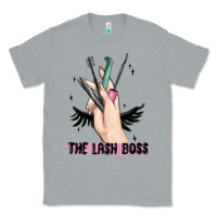 Heather Grey the lash boss Classic Tee - MaliasSmallBusiness