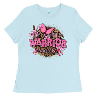 Baby Blue this is what a warrior looks like Ladies Tee - AdoDesignShop
