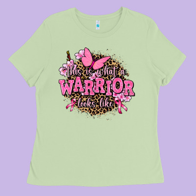 This Is What A Warrior Looks Like Ladies Tee Designed By Adodesignshop