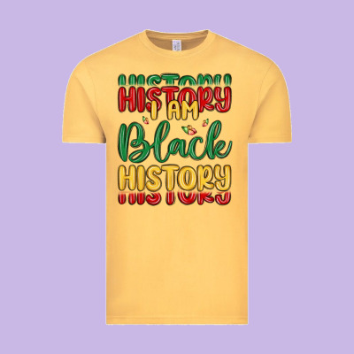 I Am Black History Vintage Tee Designed By Maliassmallbusiness