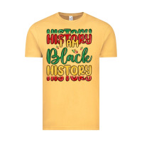 Vintage Mustard i am black history Vintage Tee - MaliasSmallBusiness